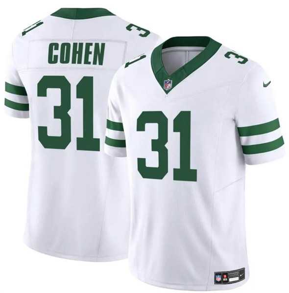 Men & Women & Youth New York Jets #31 Tarik Cohen White 2023 F.U.S.E. Vapor Limited Throwback Football Stitched Jersey